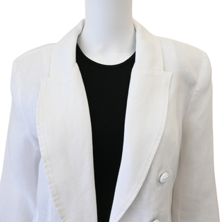 L'AGENCE | Wayne White Linen Blazer