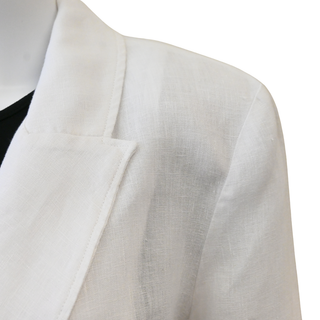 L'AGENCE | Wayne White Linen Blazer