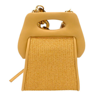 THEMOIRE | Yellow Raffia Bios Tote Crossbody Bag