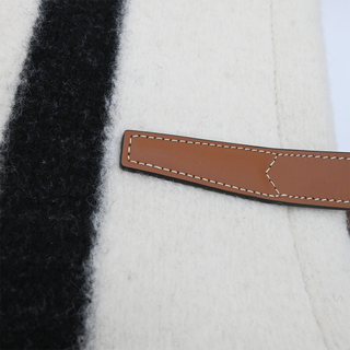 CELINE | Large Cabas Striped Textile Tote Bag