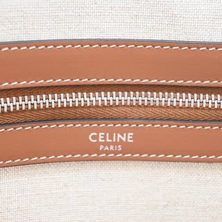 CELINE | Large Cabas Striped Textile Tote Bag