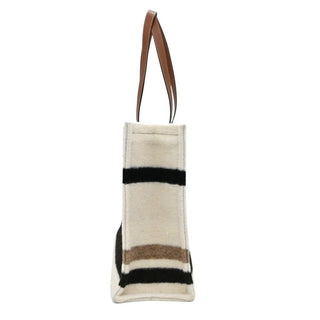 CELINE | Large Cabas Striped Textile Tote Bag