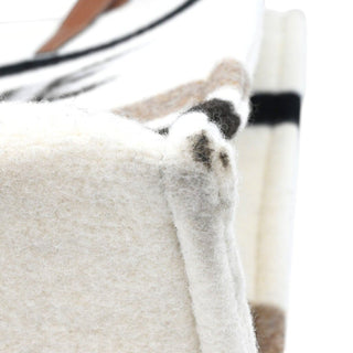 CELINE | Large Cabas Striped Textile Tote Bag
