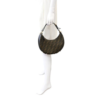 FENDI | Brown FF Jacquard Fendigraphy Hobo Shoulder Bag
