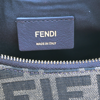 FENDI | Brown FF Jacquard Fendigraphy Hobo Shoulder Bag