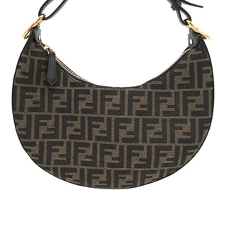 FENDI | Brown FF Jacquard Fendigraphy Hobo Shoulder Bag