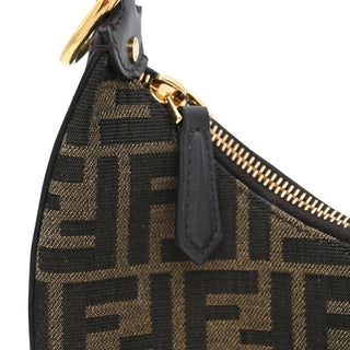 FENDI | Brown FF Jacquard Fendigraphy Hobo Shoulder Bag