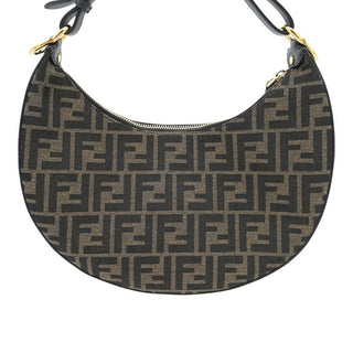 FENDI | Brown FF Jacquard Fendigraphy Hobo Shoulder Bag