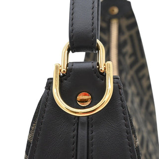 FENDI | Brown FF Jacquard Fendigraphy Hobo Shoulder Bag