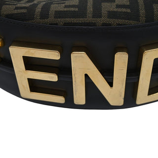 FENDI | Brown FF Jacquard Fendigraphy Hobo Shoulder Bag