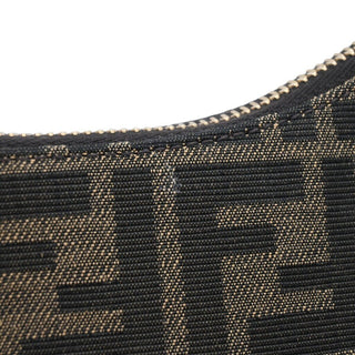 FENDI | Brown FF Jacquard Fendigraphy Hobo Shoulder Bag