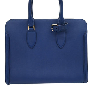 ALEXANDER MCQUEEN | Blue Leather Heroine Top Handle Bag