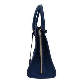 ALEXANDER MCQUEEN | Blue Leather Heroine Top Handle Bag