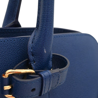 ALEXANDER MCQUEEN | Blue Leather Heroine Top Handle Bag