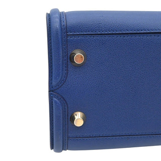 ALEXANDER MCQUEEN | Blue Leather Heroine Top Handle Bag