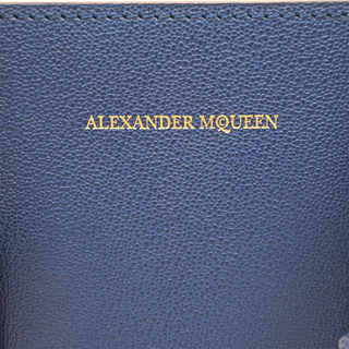ALEXANDER MCQUEEN | Blue Leather Heroine Top Handle Bag