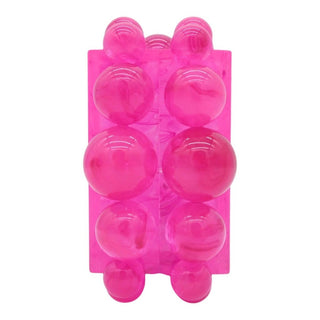 CULT GAIA | Pink Marbled Acrylic Bubble Box Clutch