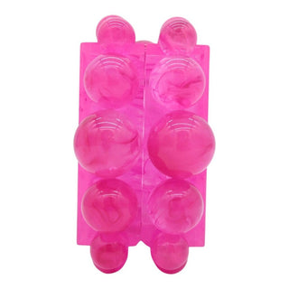 CULT GAIA | Pink Marbled Acrylic Bubble Box Clutch