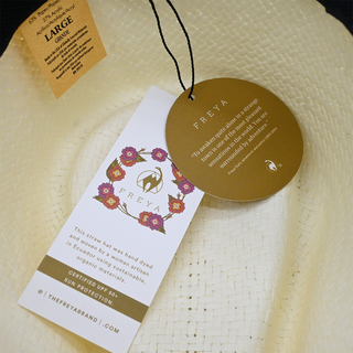 FREYA | Beige Woven Straw Hat