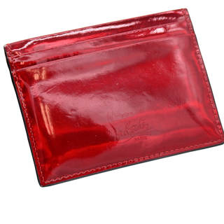 CHRISTIAN LOUBOUTIN | Kios Metallic Red Studded Card Holder