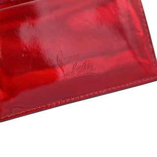 CHRISTIAN LOUBOUTIN | Kios Metallic Red Studded Card Holder