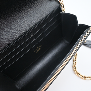 LOUIS VUITTON | Epi Leather Night Bird Sequin Twist Chain Wallet