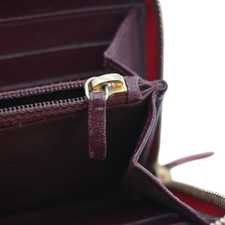 CHANEL | Red CC Mademoiselle Zip Around Wallet