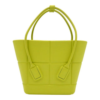 BOTTEGA VENETA | Lime Green Rubber Arco Tote Bag