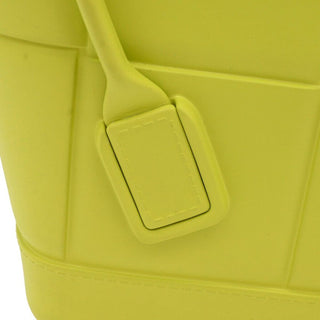 BOTTEGA VENETA | Lime Green Rubber Arco Tote Bag