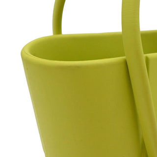 BOTTEGA VENETA | Lime Green Rubber Arco Tote Bag