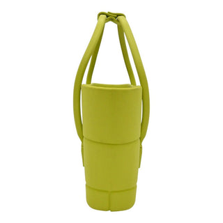 BOTTEGA VENETA | Lime Green Rubber Arco Tote Bag