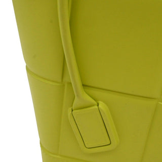 BOTTEGA VENETA | Lime Green Rubber Arco Tote Bag