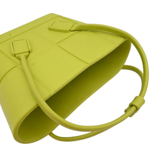 BOTTEGA VENETA | Lime Green Rubber Arco Tote Bag