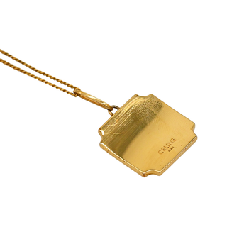 CELINE | Triomphe Plate Pendant Necklace