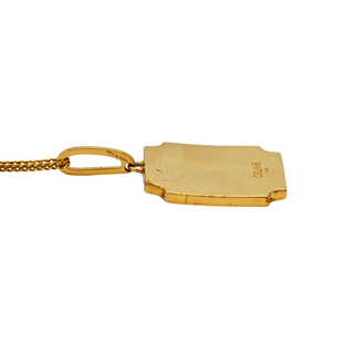 CELINE | Triomphe Plate Pendant Necklace
