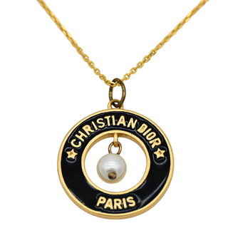 DIOR | Logo Medallion Pendant Necklace