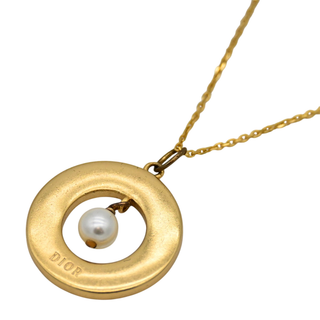 DIOR | Logo Medallion Pendant Necklace