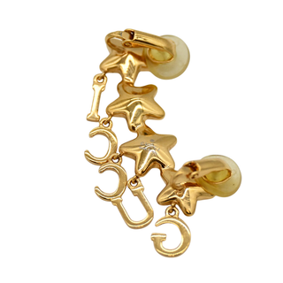 GUCCI | Script-Logo Crystal Star Climber Earring