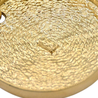 YSL | Gold-Tone YSL Logo Medallion Pendant Necklace