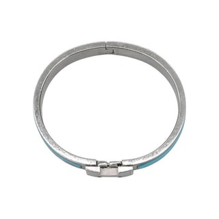 HERMES | Narrow Blue Clic H Bracelet
