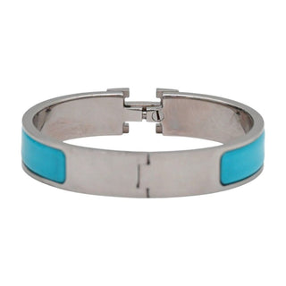 HERMES | Narrow Blue Clic H Bracelet