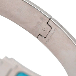 HERMES | Narrow Blue Clic H Bracelet