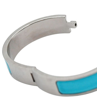 HERMES | Narrow Blue Clic H Bracelet