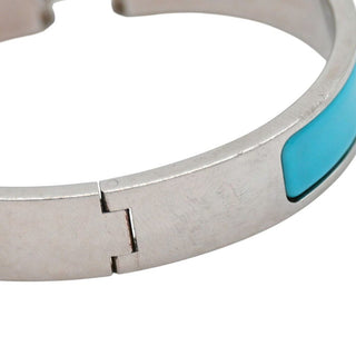 HERMES | Narrow Blue Clic H Bracelet