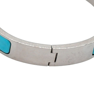 HERMES | Narrow Blue Clic H Bracelet