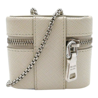 PRADA | Off-White Saffiano Leather AirPods Case