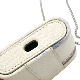 PRADA | Off-White Saffiano Leather AirPods Case