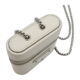PRADA | Off-White Saffiano Leather AirPods Case