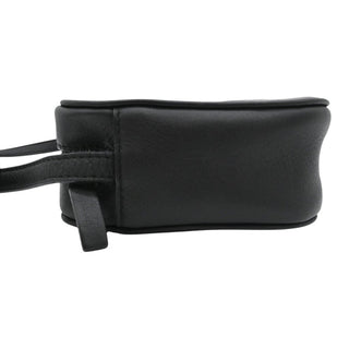 You Are The World Mini Camera Bag Black Leather Crossbody
