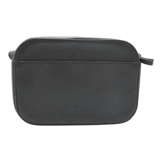 You Are The World Mini Camera Bag Black Leather Crossbody